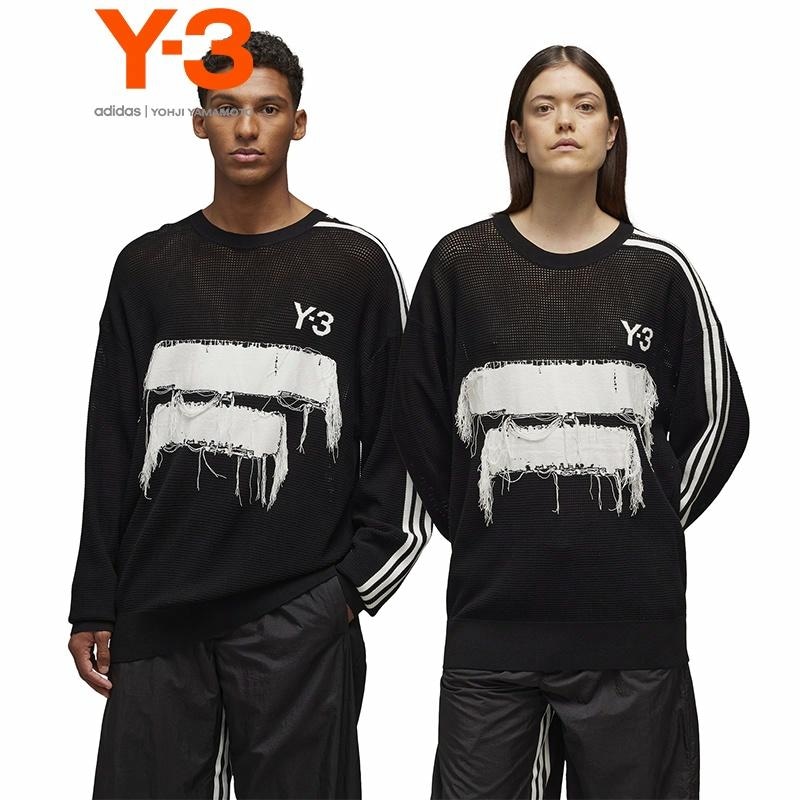 Y-3 GFX Knit Crew Black — фото 1