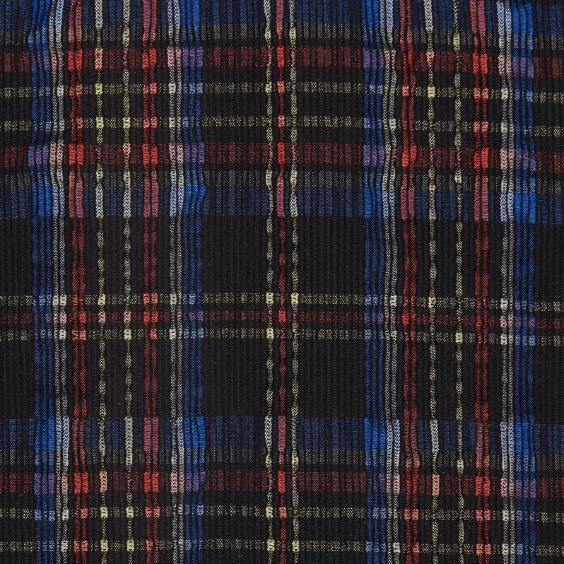 Saint Laurent FW21 Western Plaid Corduroy Shirt Black — фото 4