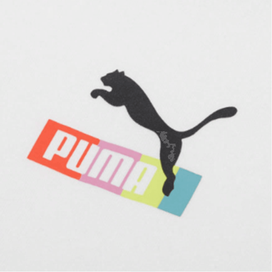 Puma Logo Crewneck Sweatshirt White — фото 4