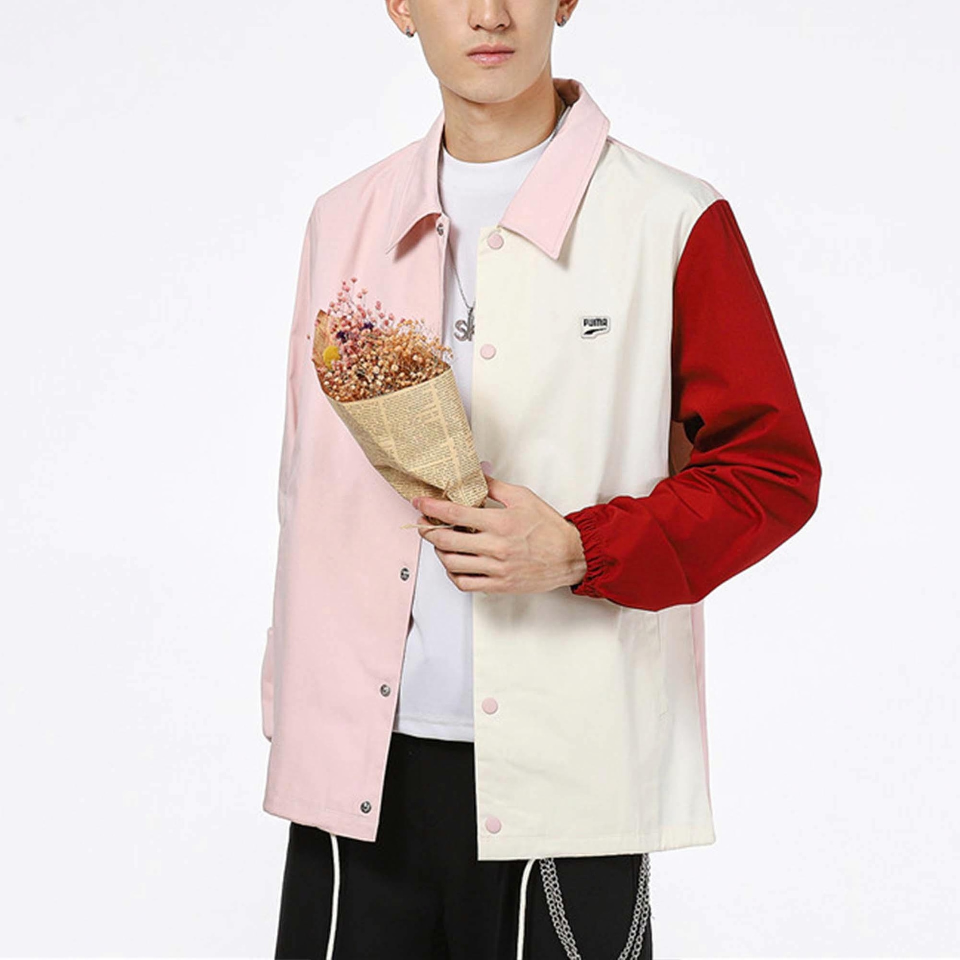 Puma Logo Jacket Pink — фото 3
