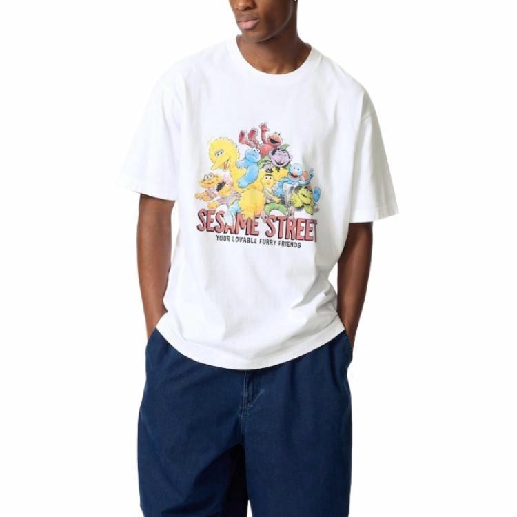Uniqlo x Sesame Street SS25 T-Shirt White — фото 1