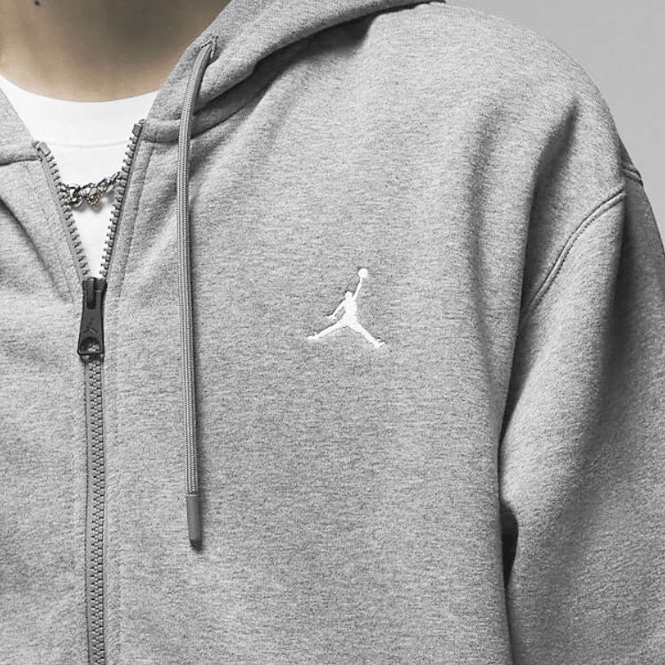 Jordan Essentials Hoodie Jacket Dark Grey — фото 4