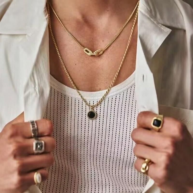 Ideagemer Silver Cuban Chain Necklace 925 — фото 3