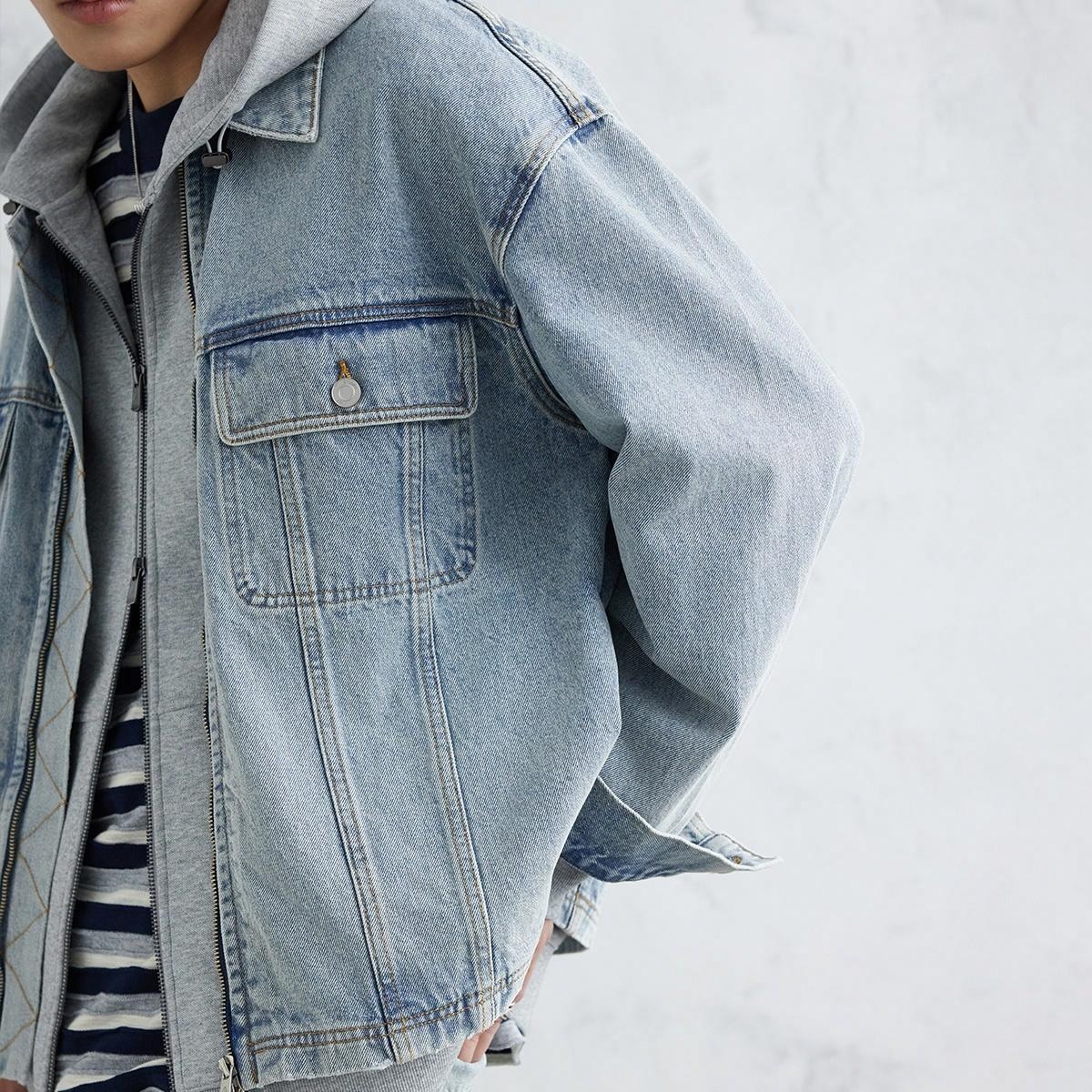 A.B.X DISTRESS DENIM JACKET — фото 5