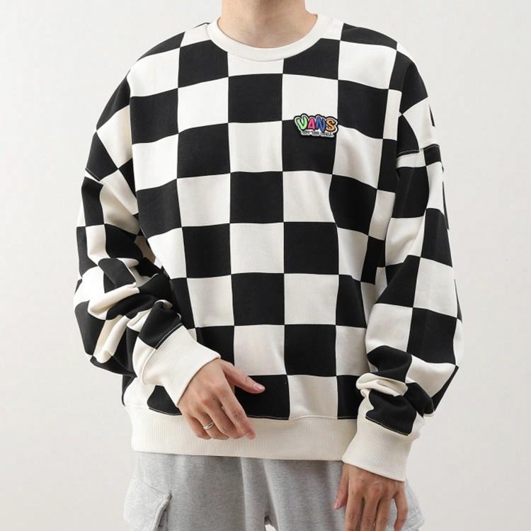 Vans Checkerboard Crewneck Sweatshirt Black — фото 2