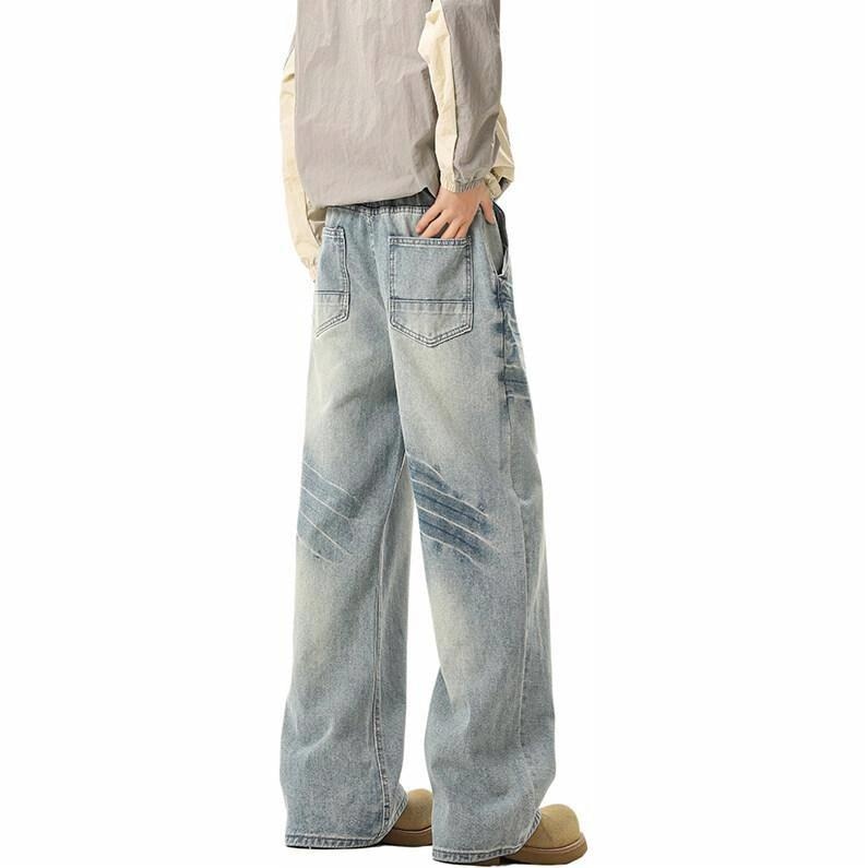 Keirandun Vintage Washed Denim Jeans — фото 1
