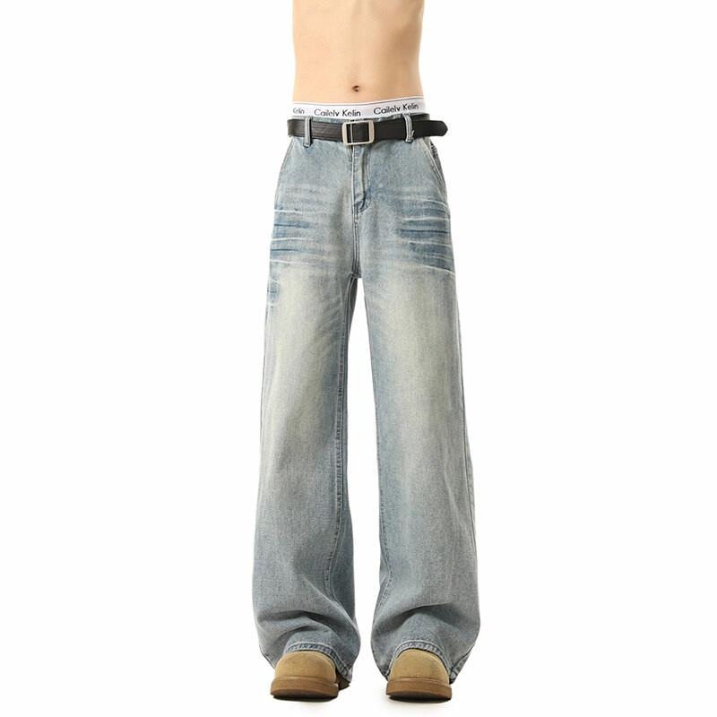 Keirandun Vintage Washed Denim Jeans — фото 4