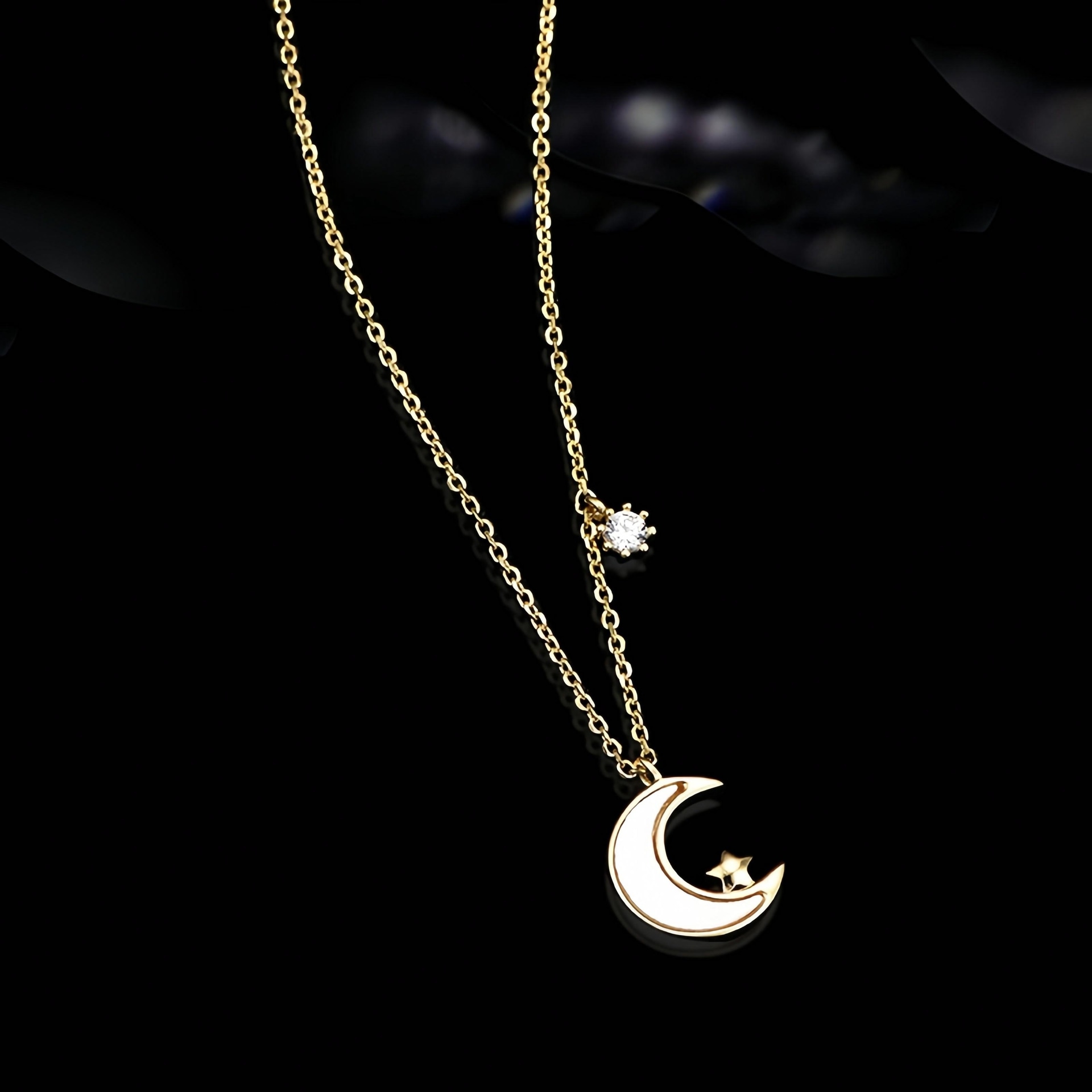 兰盈 Lanying Moon Crystal Necklace — фото 5