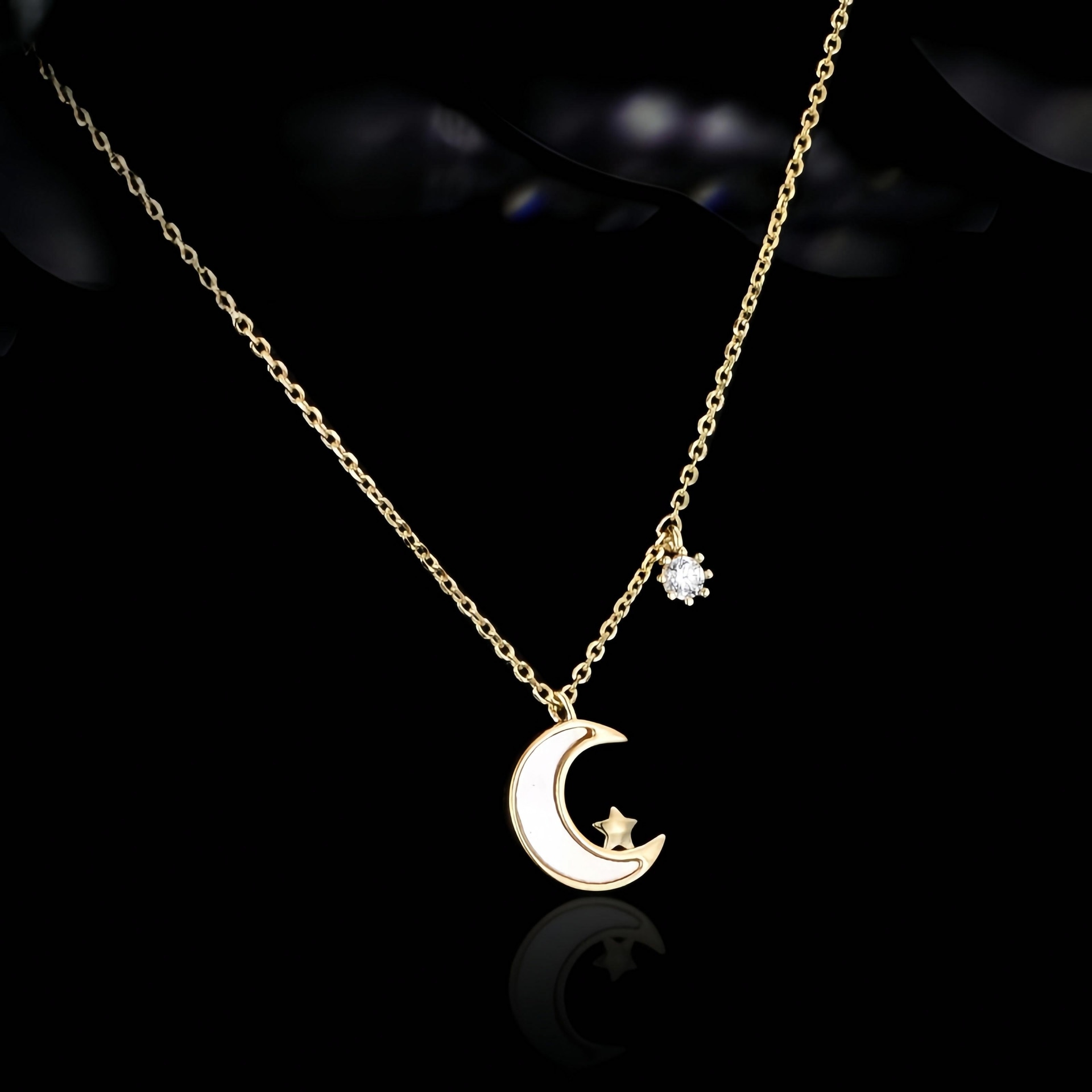 兰盈 Lanying Moon Crystal Necklace — фото 3