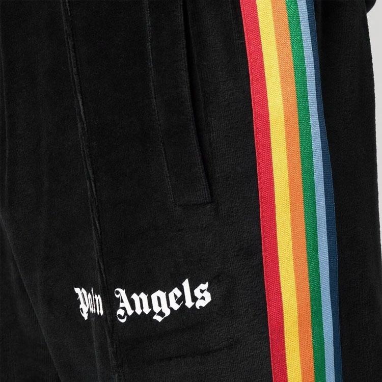 Palm Angels Velvet Track Pants Black — фото 6