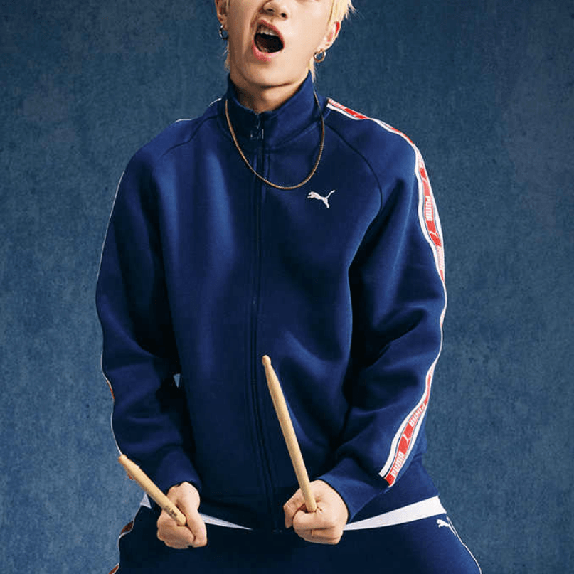 Puma Logo Jacket Navy — фото 1