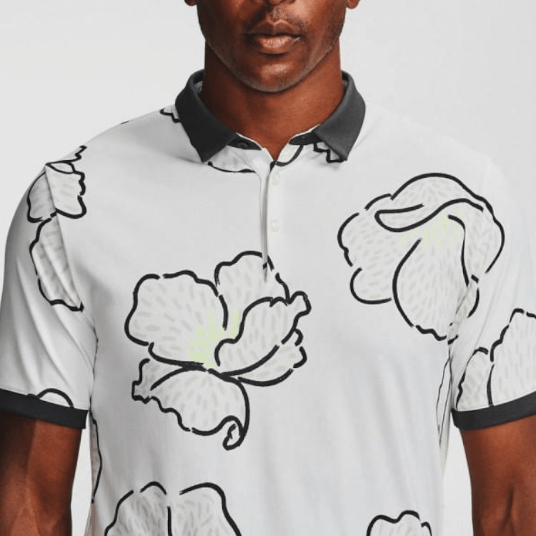 Under Armour Golf Floral Polo White — фото 3