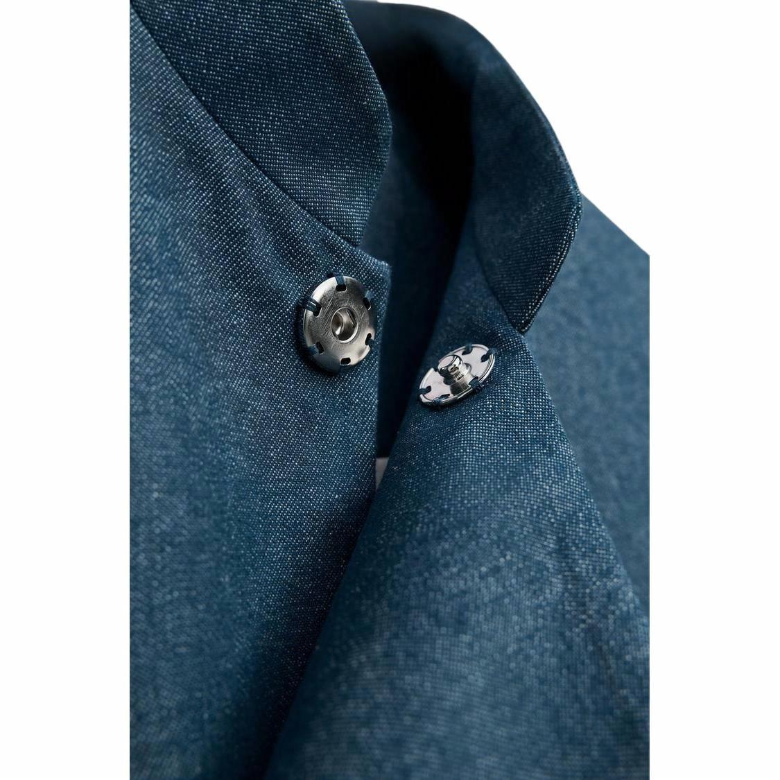 Zara x AO YES SS25 Coat Blue — фото 3