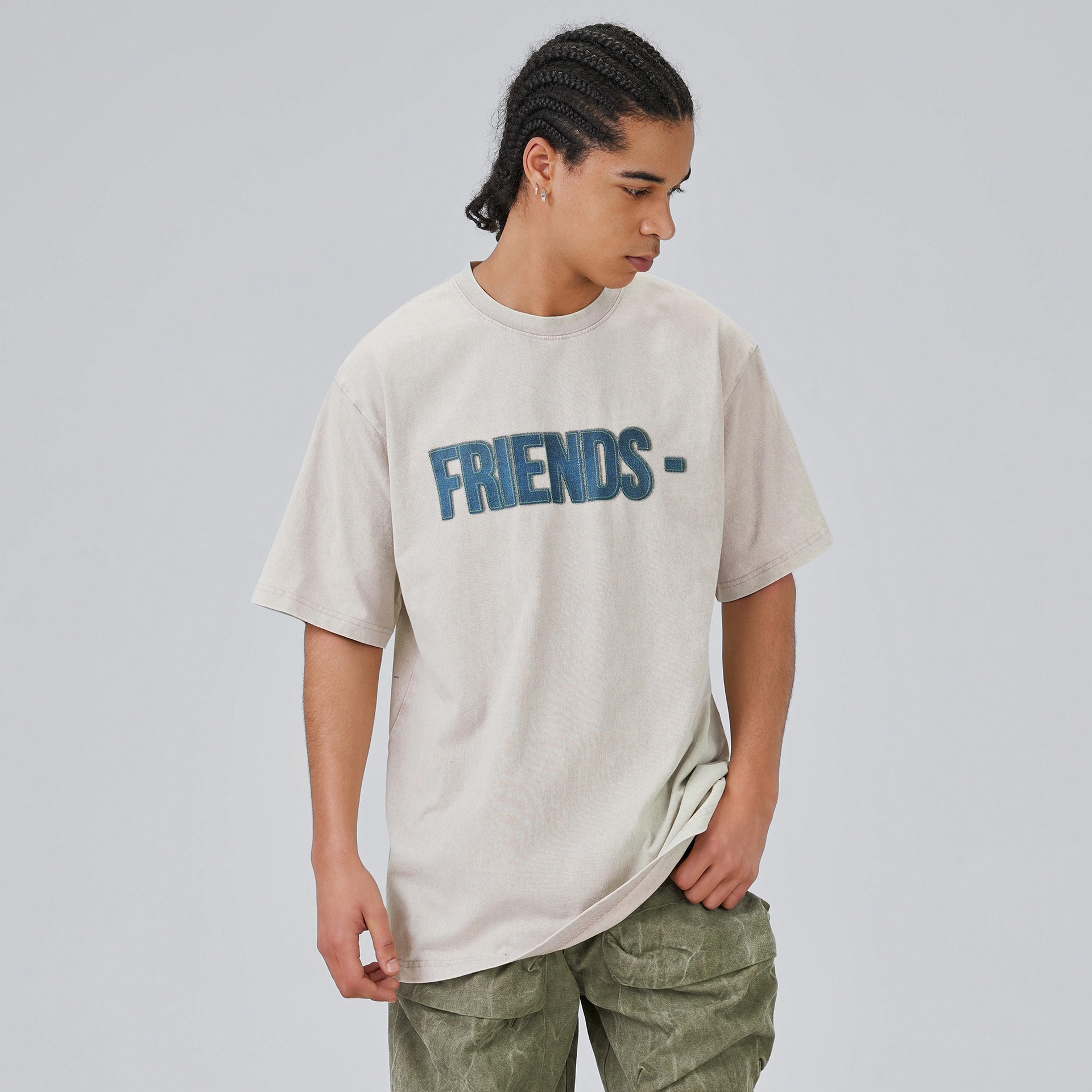 Vlone FRIENDS Denim Logo Tee — фото 2