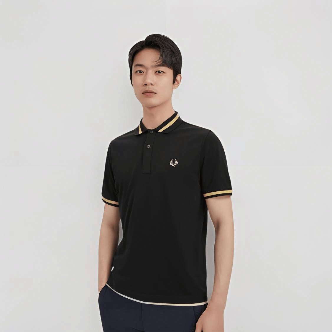 Fred Perry M2 Polo Shirt Black — фото 2