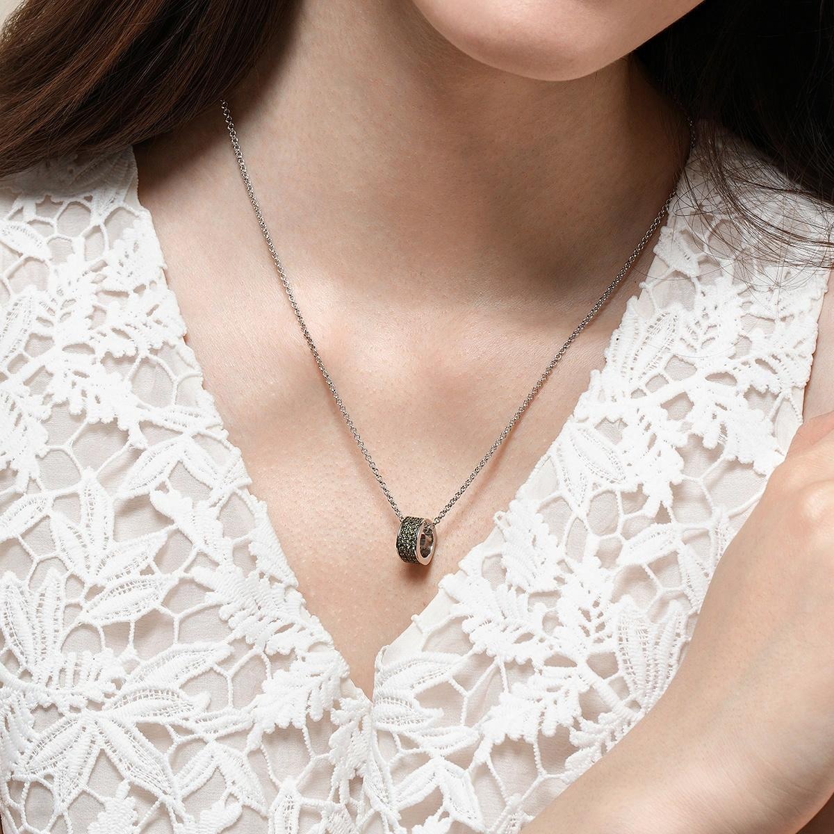 Apm Monaco Ring Pendant Adjustable Necklace 925 Silver — фото 3