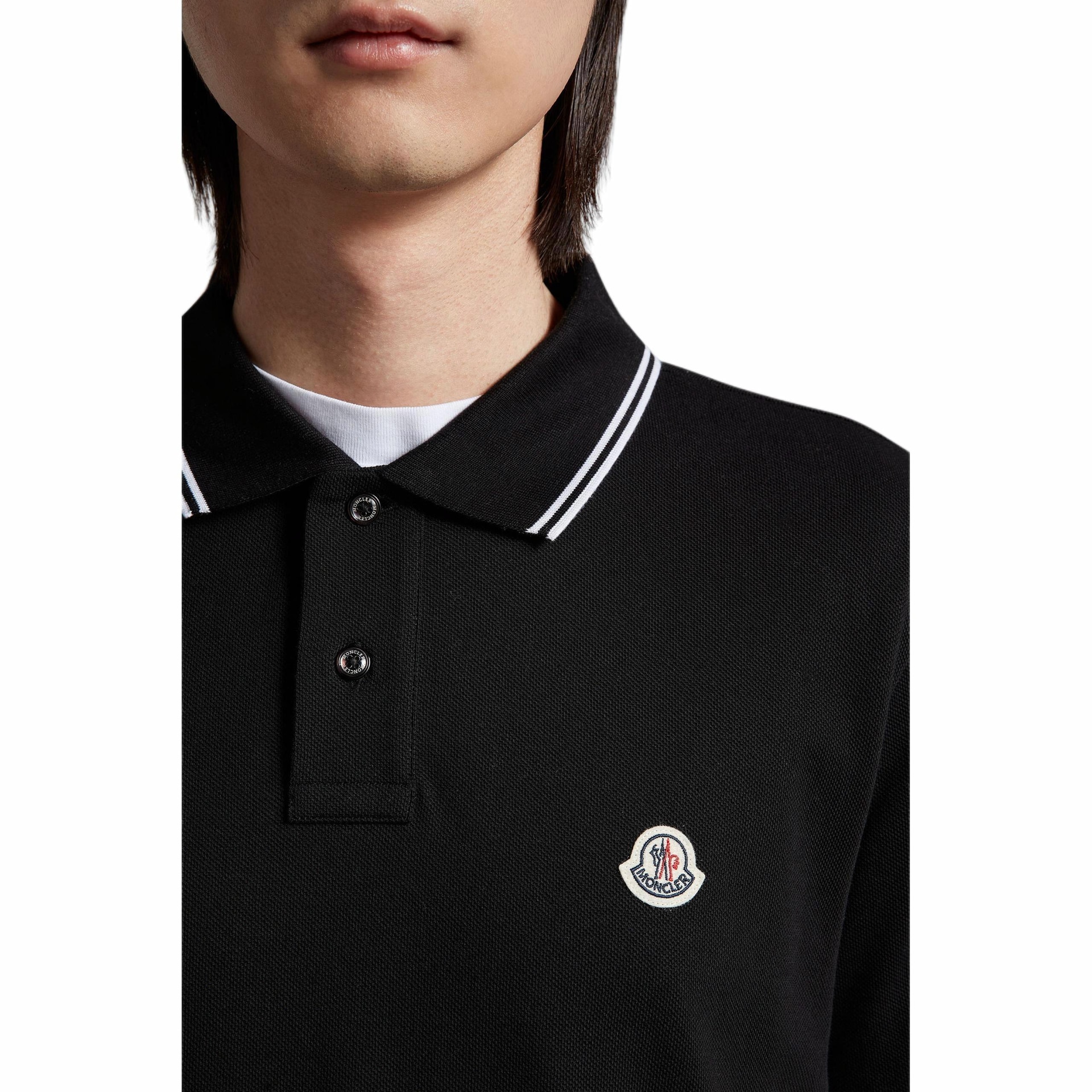 Moncler Polo Shirt Black — фото 4