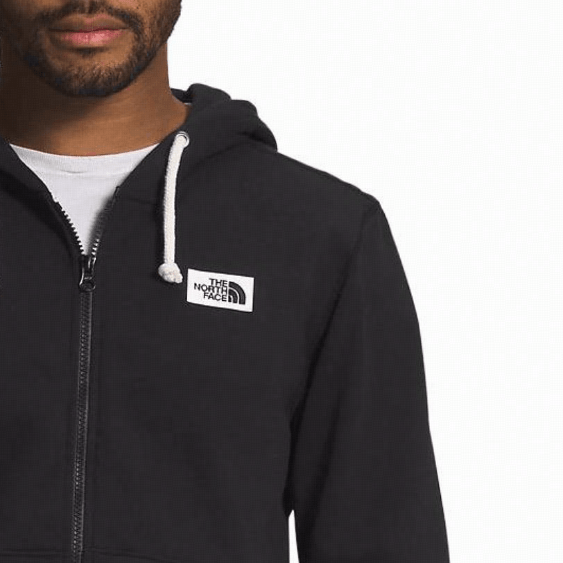 The North Face Logo Zip Hoodie Black — фото 3