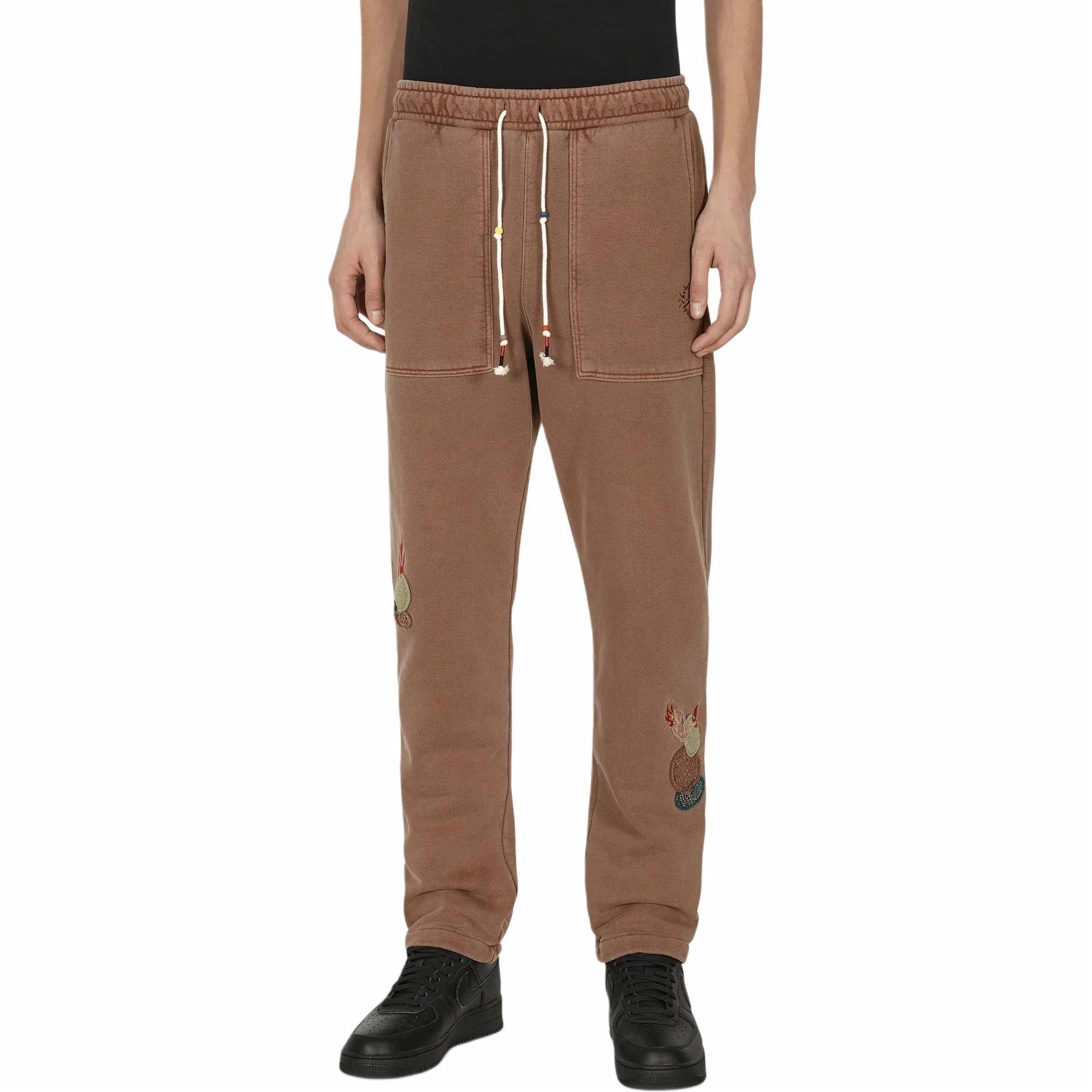 Jordan x Travis Scott Fleece Pants Brown — фото 2