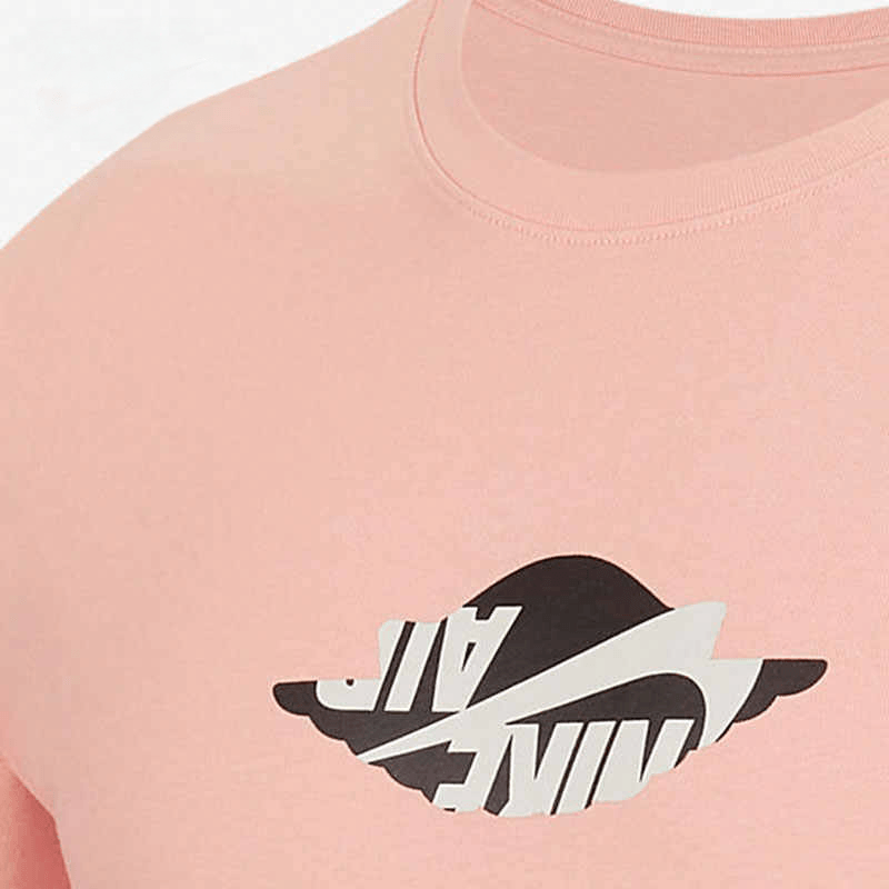 Jordan Classics Crewneck T-Shirt Coral Red — фото 1