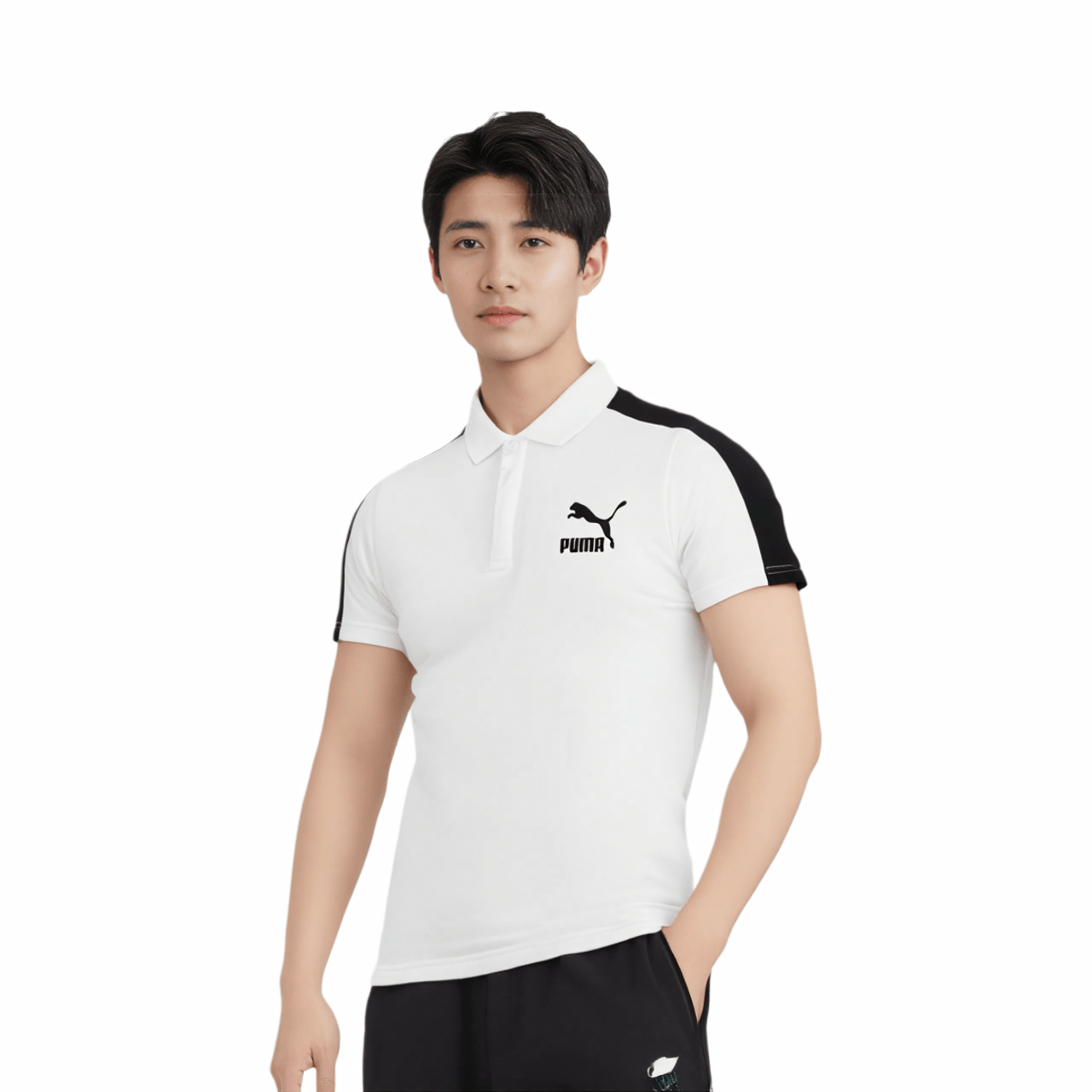 Puma Iconic T7 Polo White — фото 2