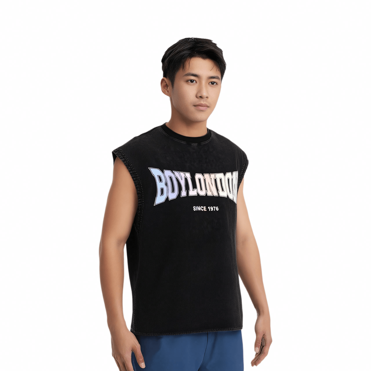 Boy London Sleeveless Logo Tee Grey — фото 2