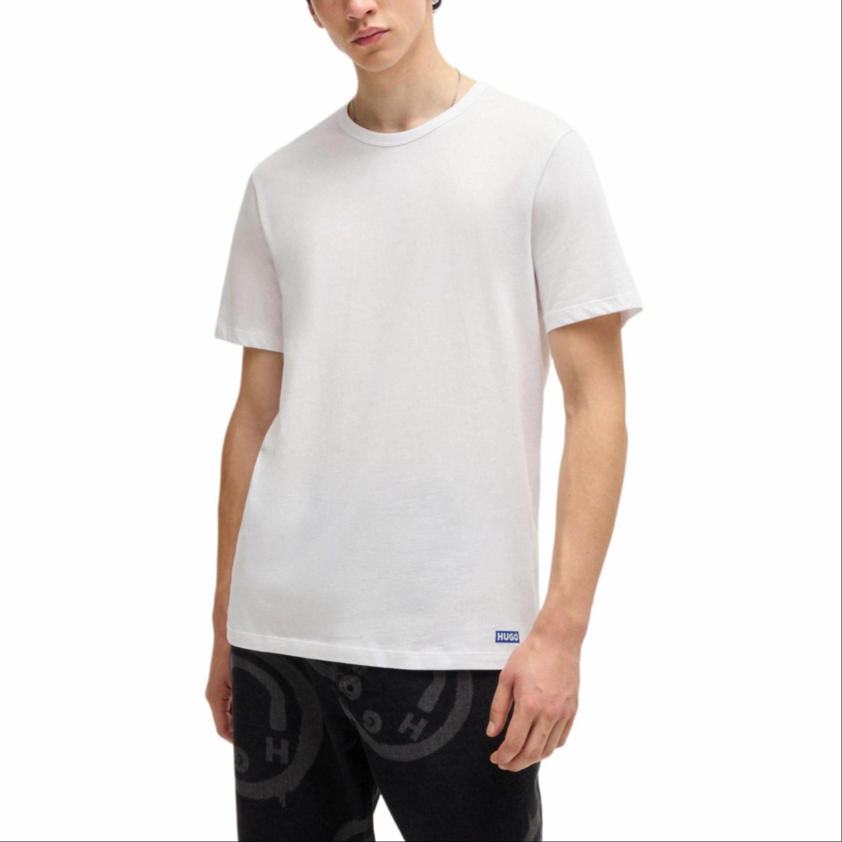Hugo Boss Letter Crew Neck T-Shirt 3-Pack White — фото 2