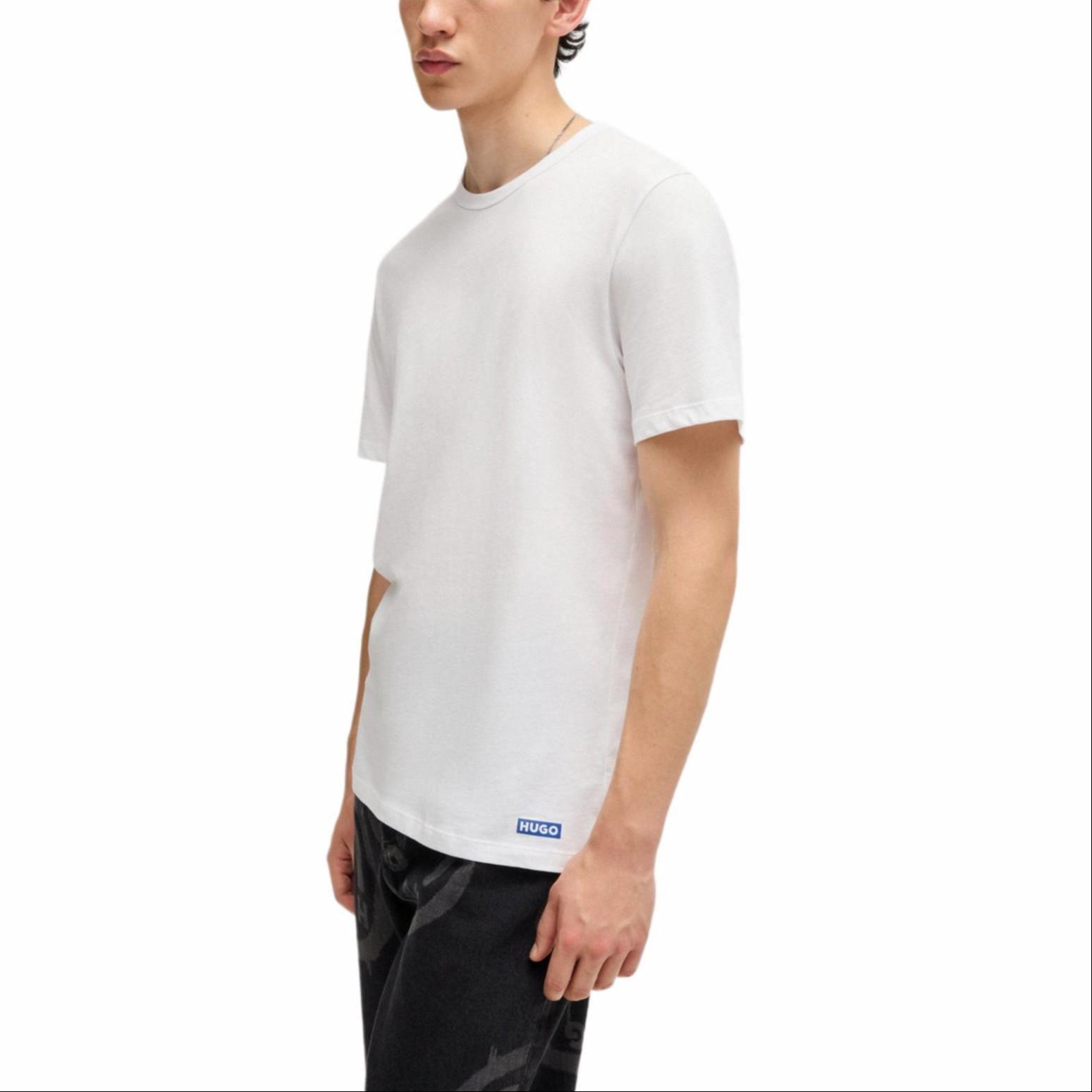 Hugo Boss Letter Crew Neck T-Shirt 3-Pack White — фото 4