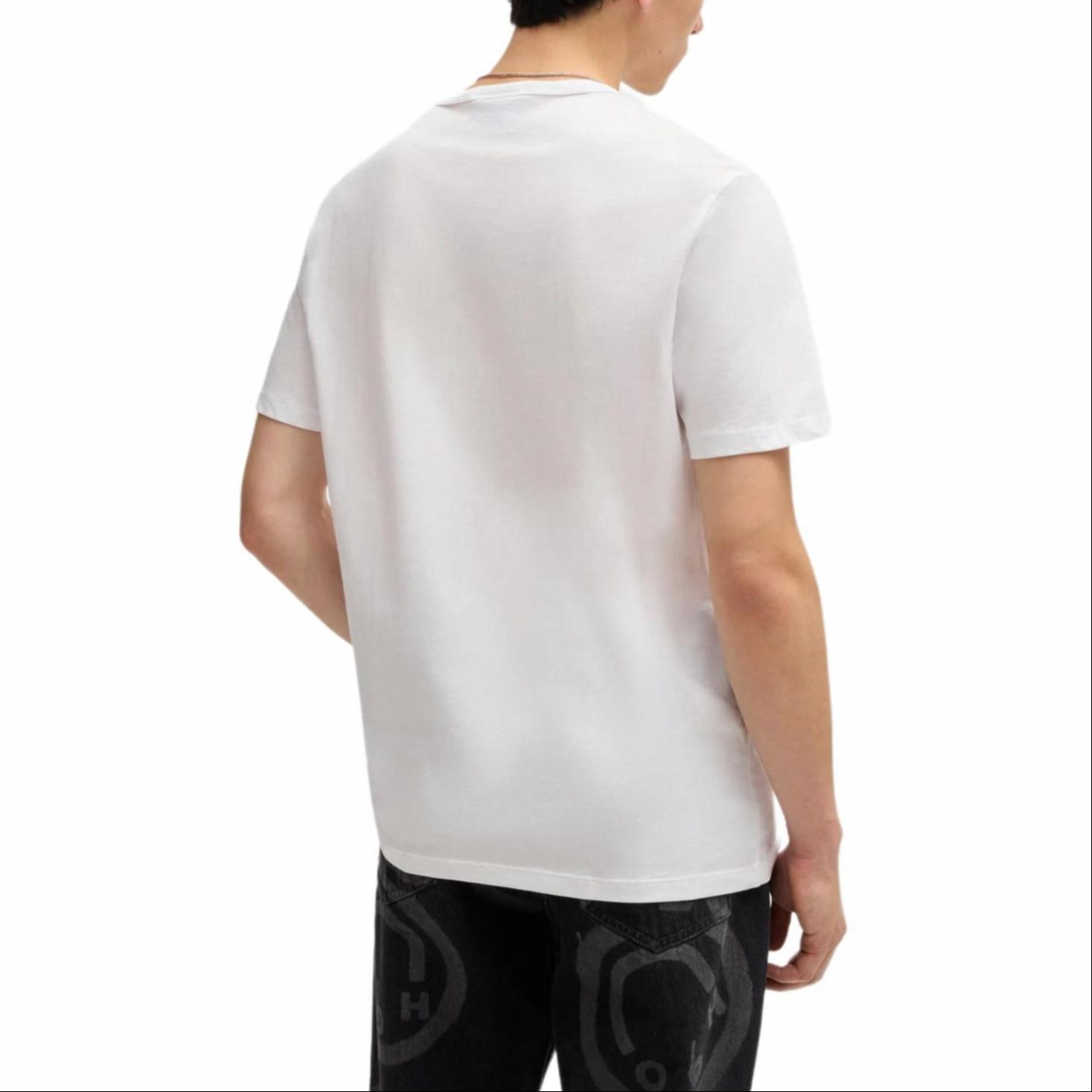 Hugo Boss Letter Crew Neck T-Shirt 3-Pack White — фото 3