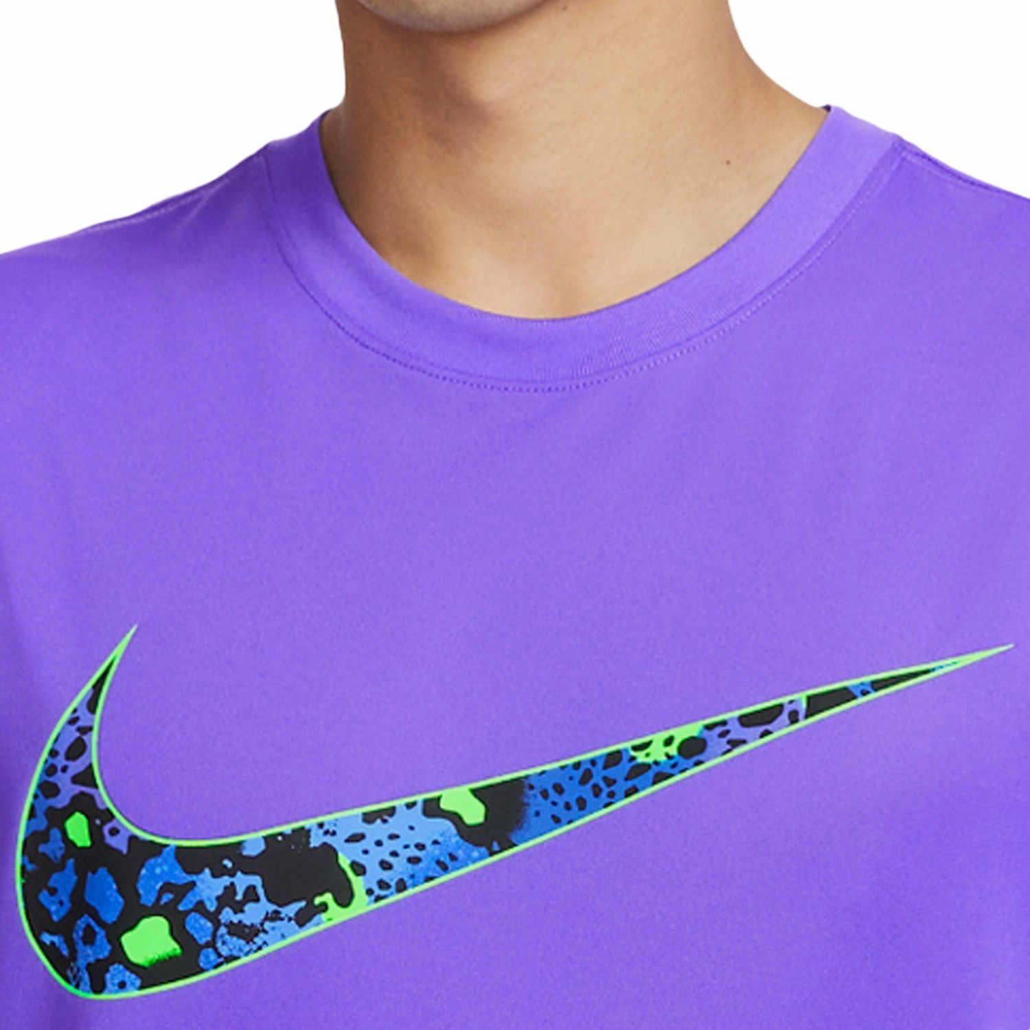 Nike Dri-FIT Logo Sleeveless Basketball Jersey Purple — фото 3