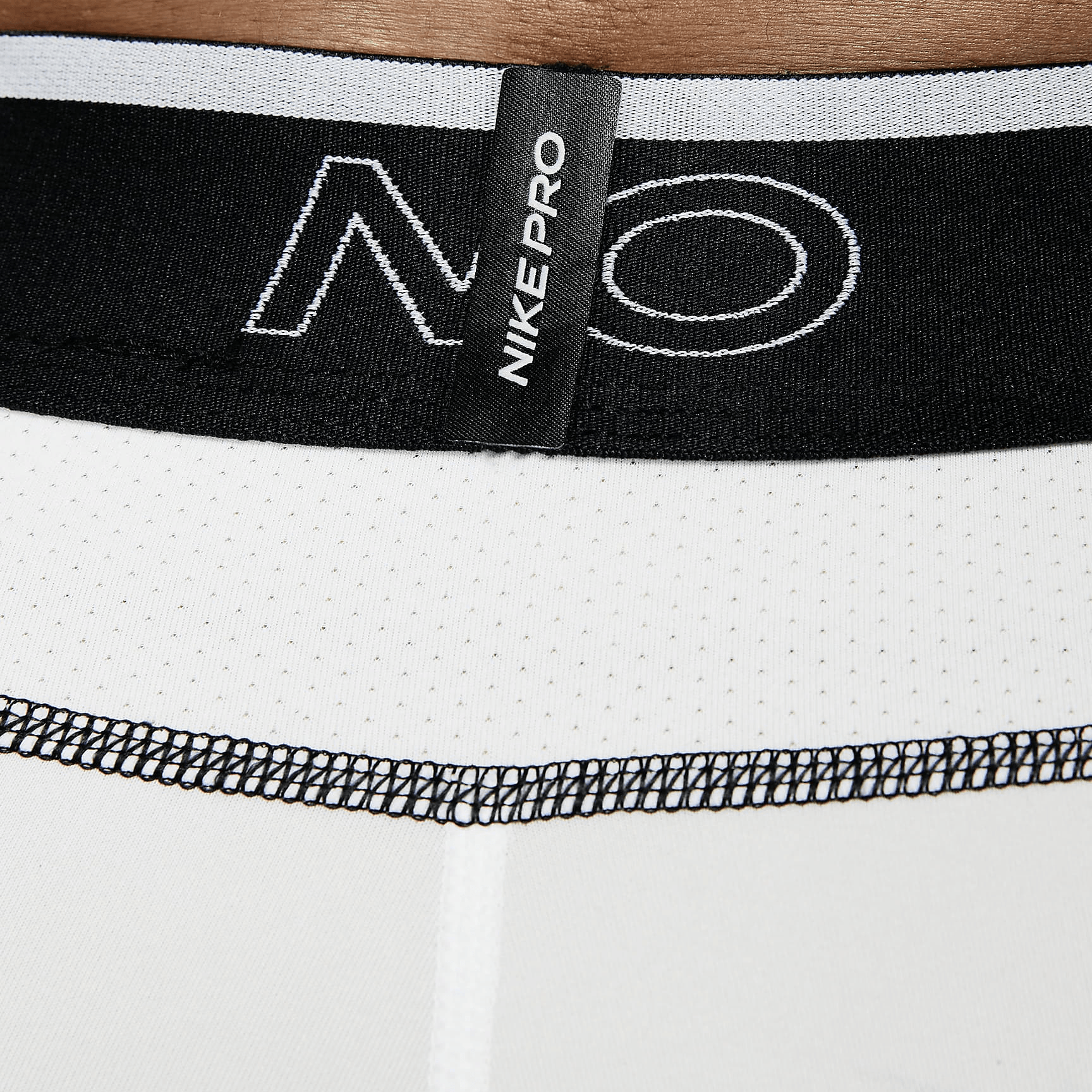 Nike Pro Dri-FIT Shorts White — фото 4