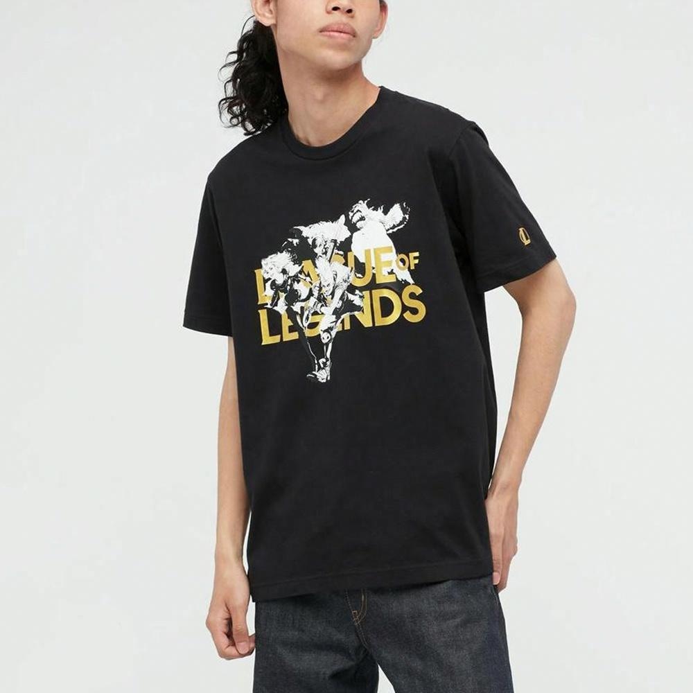 Uniqlo x League of Legends Black T-Shirt — фото 2