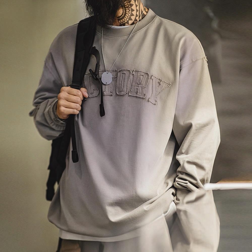 Maden Retro Letter Patch Sweatshirt — фото 3