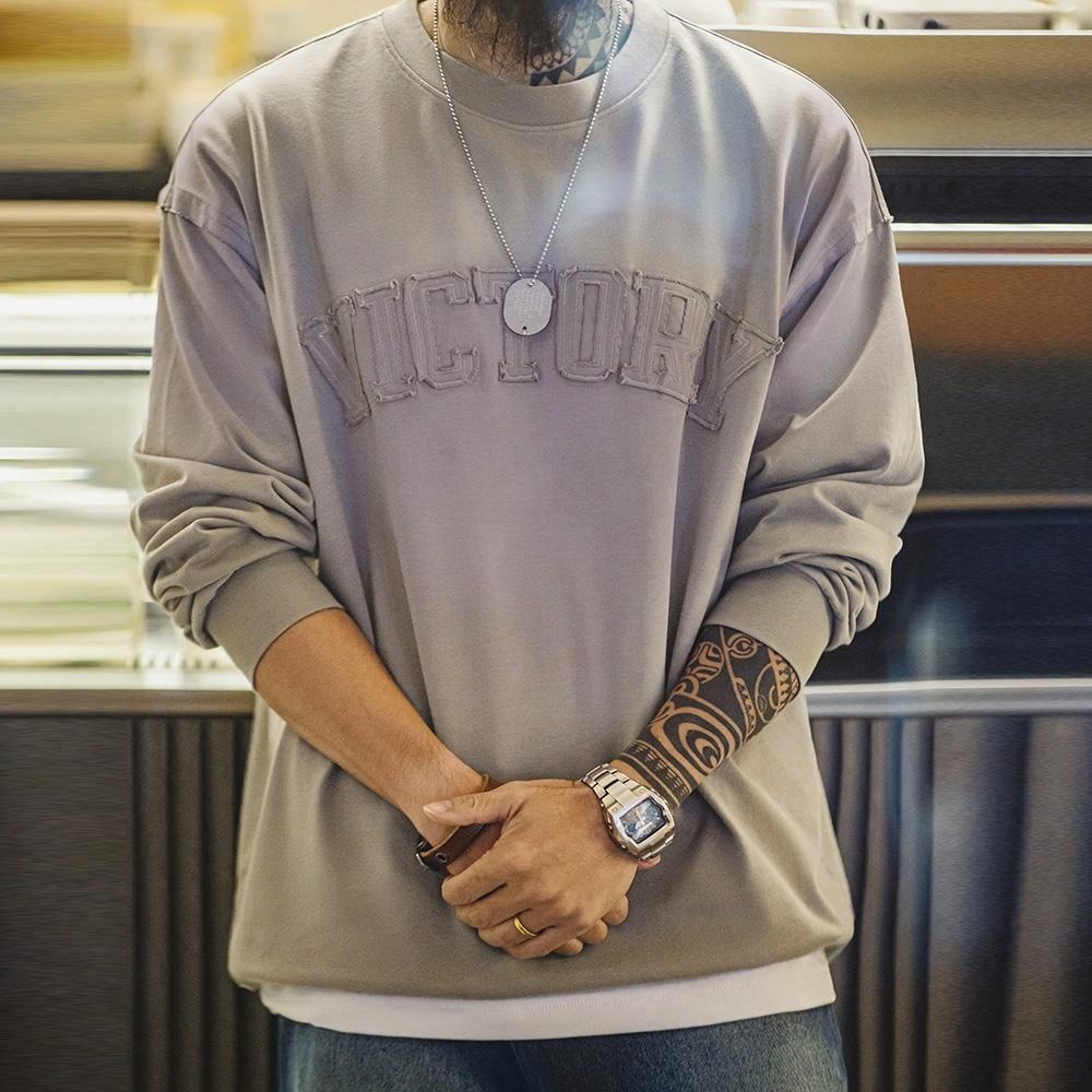 Maden Retro Letter Patch Sweatshirt — фото 4