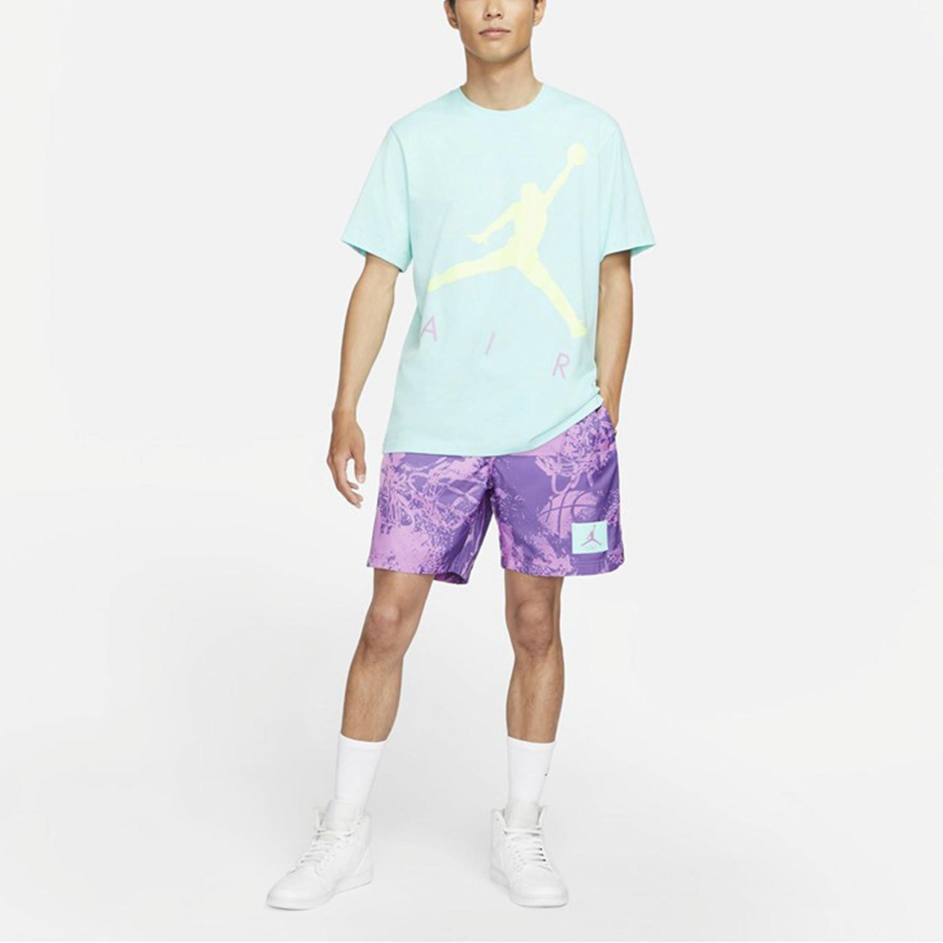Jordan Flight Shorts Purple — фото 3