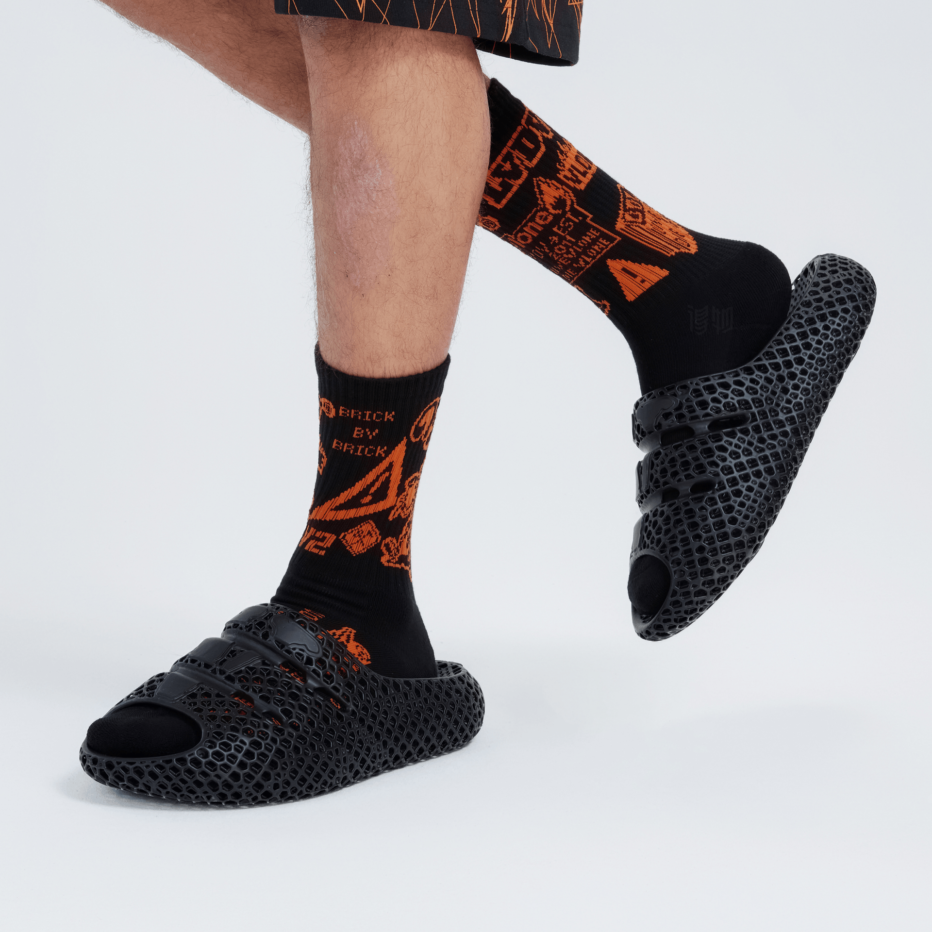 Vlone 3D Printed Slides Black — фото 7