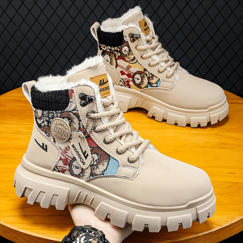 Warrior Martin Boots Beige Black — фото 3