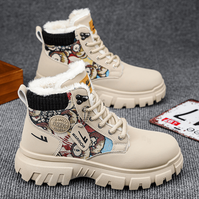 Warrior Martin Boots Beige Black — фото 2