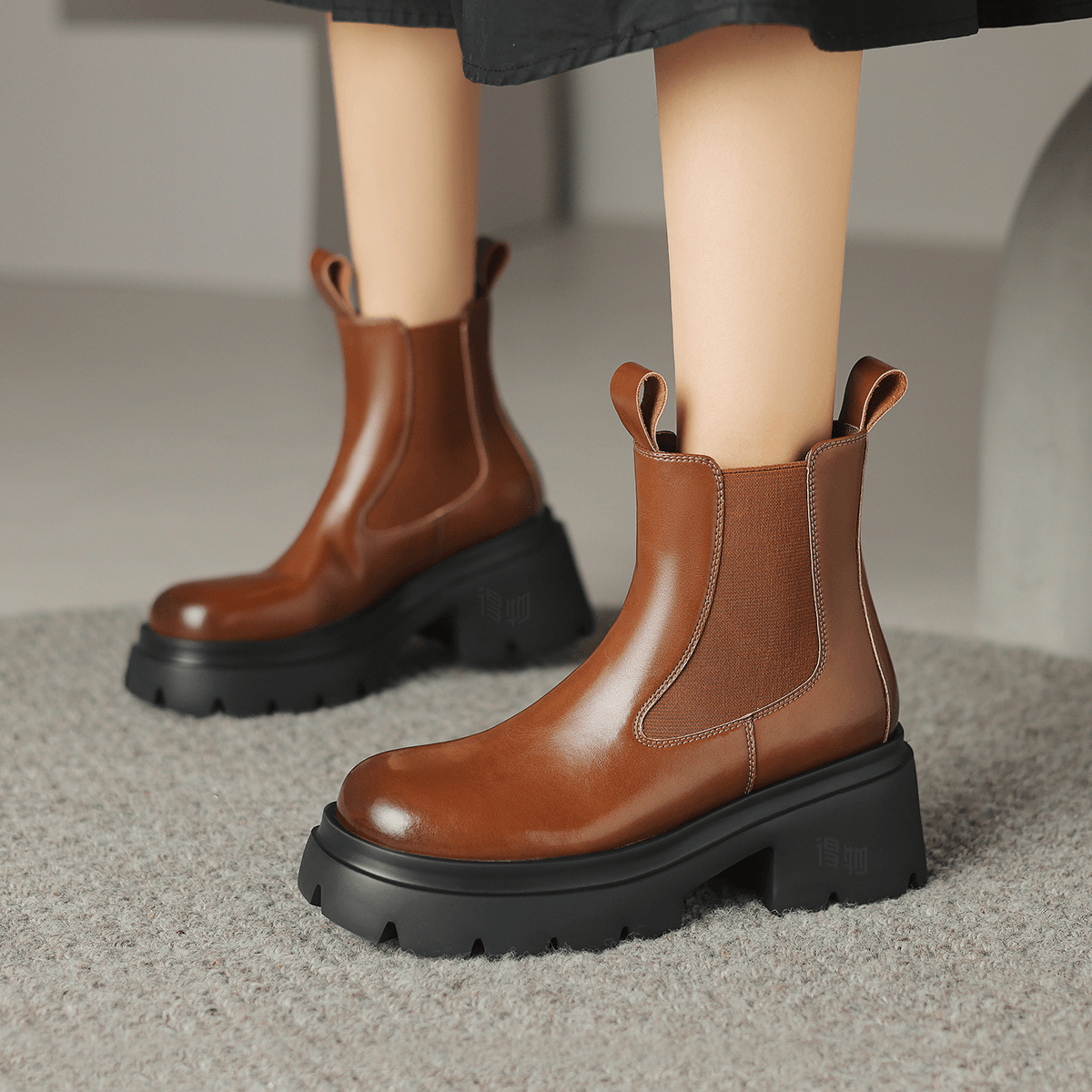 Dfuse Scandinavia D:FUSE Scandinavia Brown Chelsea Boots — фото 2
