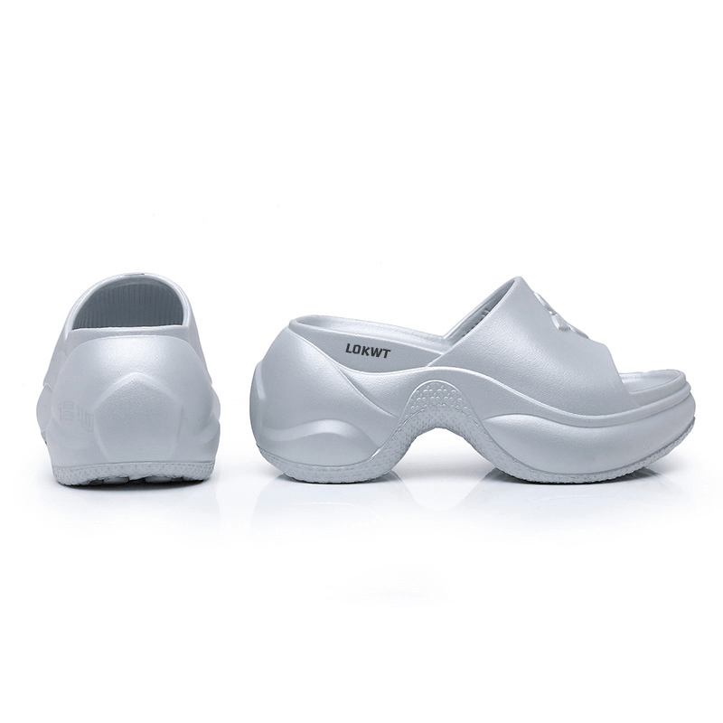 Lokwt 9cm Cross EVA Sandals Silver — фото 4