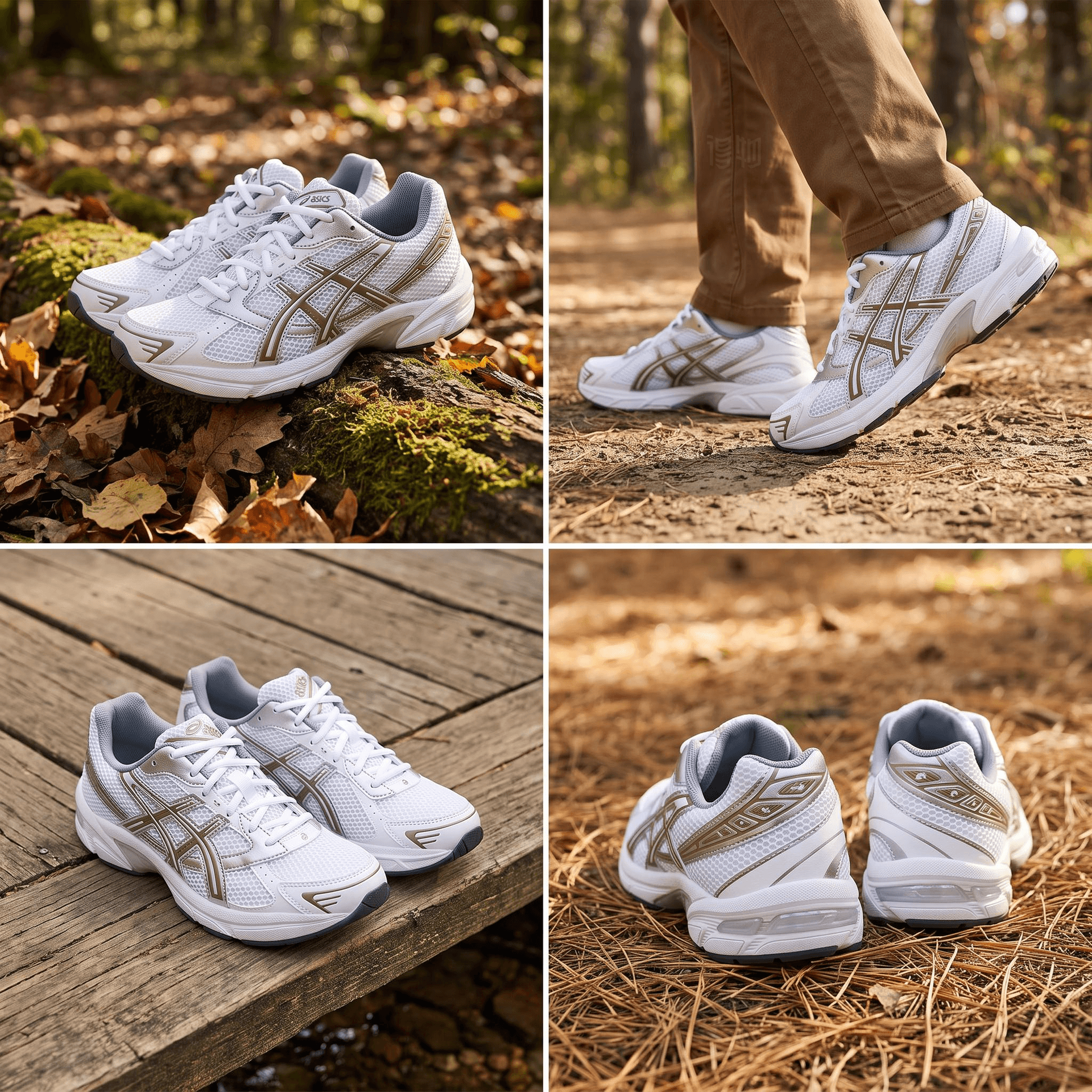 ASICS Gel-1130 White Brown — фото 1