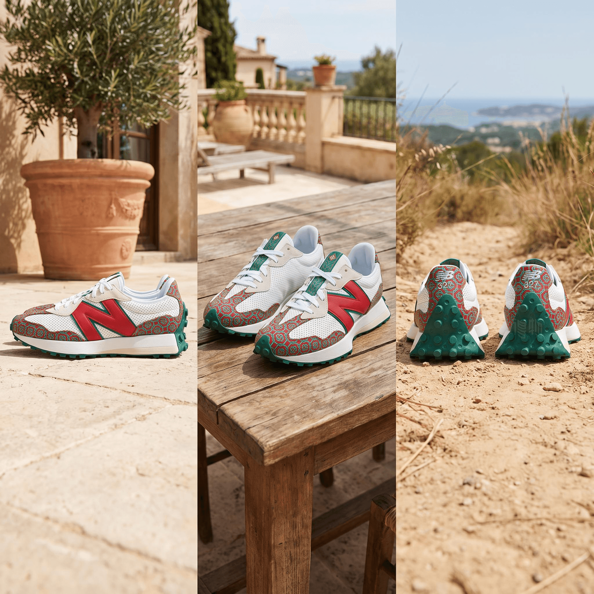 New Balance CASABLANCA x New Balance 327 "Monogramme" — фото 1