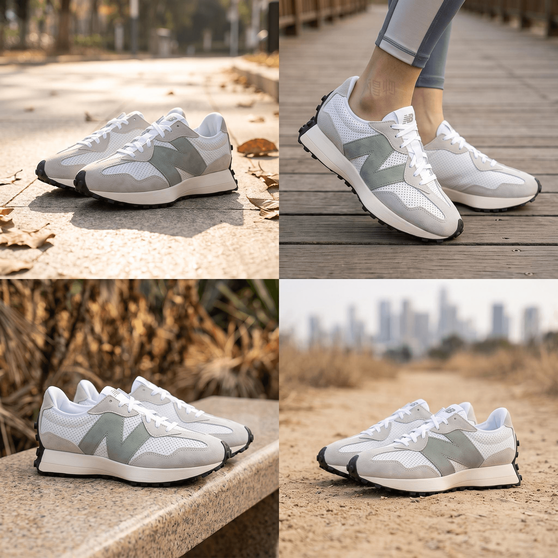 New Balance 327 Light Grey — фото 1