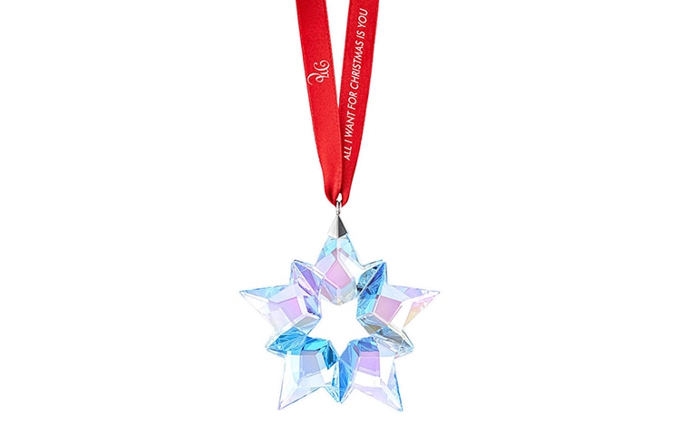 Swarovski Snowflake Pendant Blue