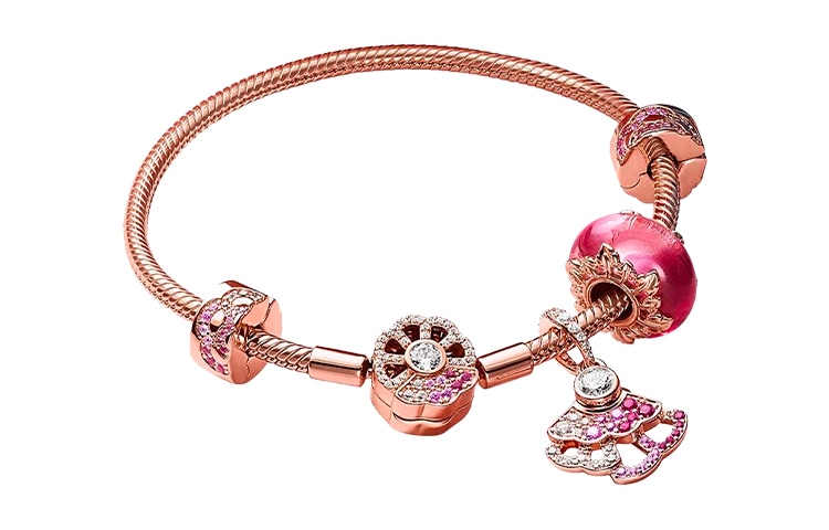 Pandora/潘多拉 Pandora Limited Edition Pink Fan Bracelet