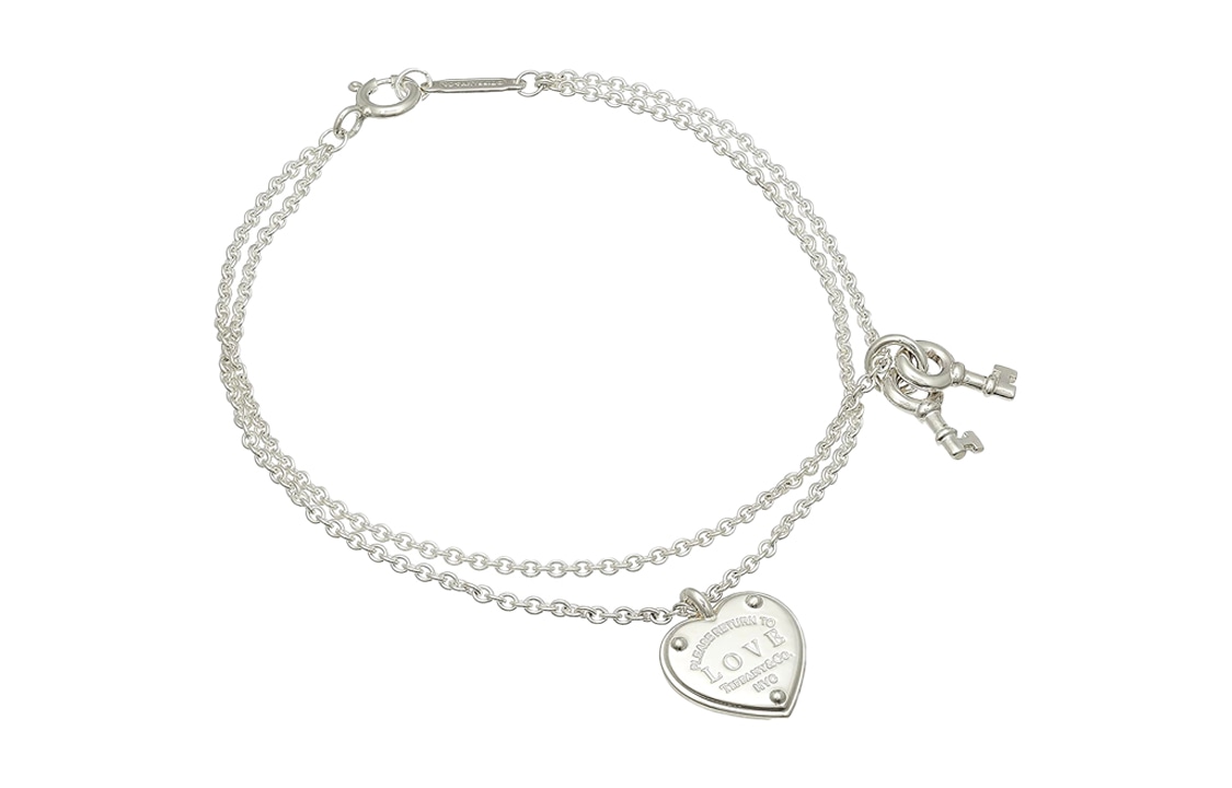 TIFFANY & CO./蒂芙尼 Tiffany & Co. Return To Tiffany Double Chain Bracelet Silver