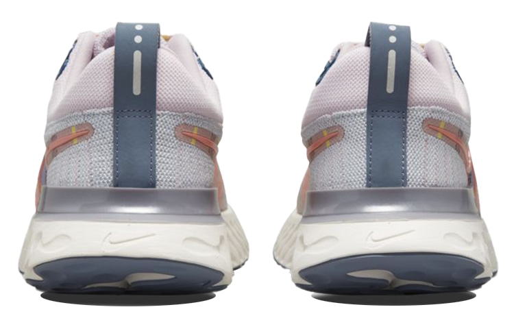 Nike React Infinity Run Flyknit 2 Grey Pink — фото 10