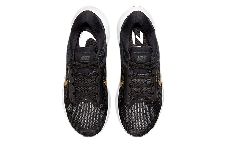 Nike Zoom Structure 24 Black Gold — фото 9