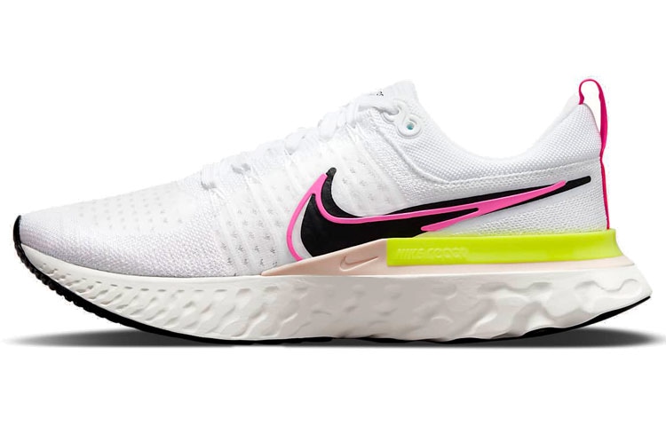 Nike React Infinity Run Flyknit 2 White Black Pink — фото 6