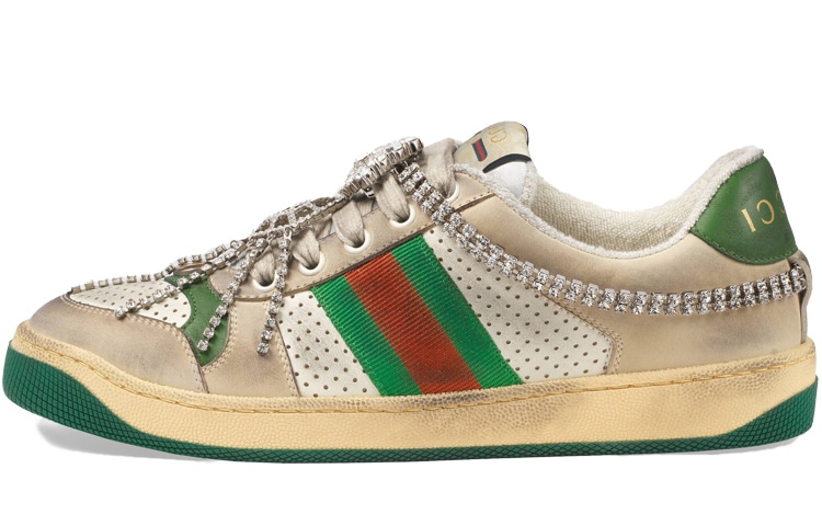 Gucci Screener Sneaker With Crystals — фото 5